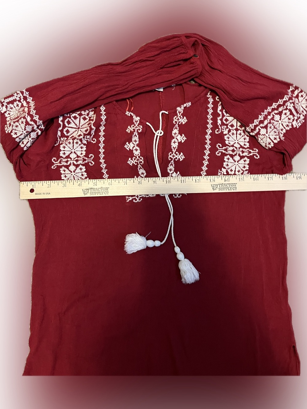 Love Stitch Stella Embroidered Bohemian Blouse size S - Picture 13 of 16